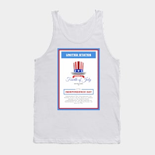 Independence Day - United States - For 4th of july - Print Design Poster - 1706202 Tank Top